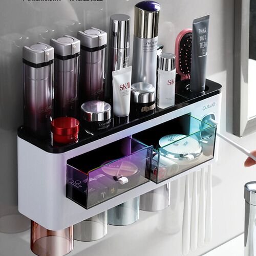 Bathroom Accessories Set Magnetic Adsorption Inverted