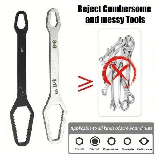 150mm Multifunctional Double Headed Wrench Self-Tightening