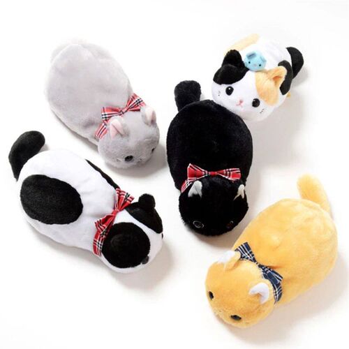 Pencil Case Kawaii Cat Plush Cute Trousse Estuche Scolaire C