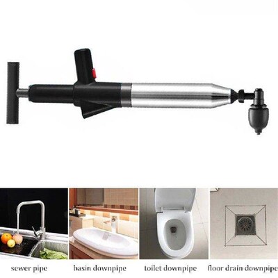 Bathroom Plunger Stainless Steel Pipeline Clogged Remover