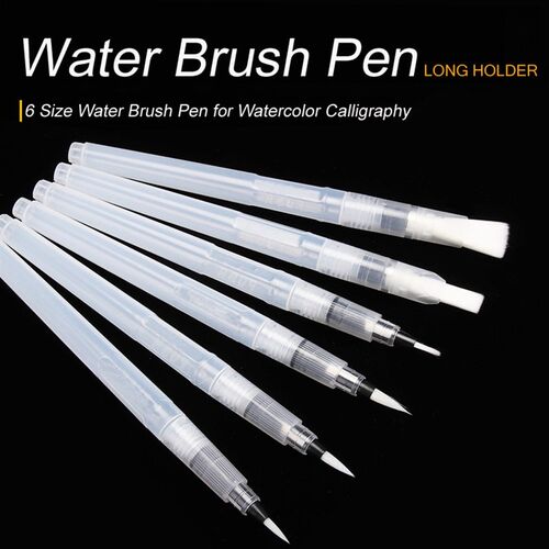 SeamiArt 6PCS Portable Paint Brush Water Color Brush Pencil