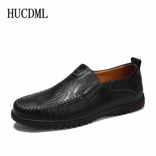 Leather Shoes for Men Casual Male Soft Sole Comfortable Shoe