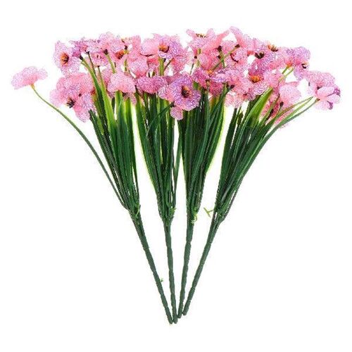 Simulated Violet Ornaments Artificial Flowers Arrangement