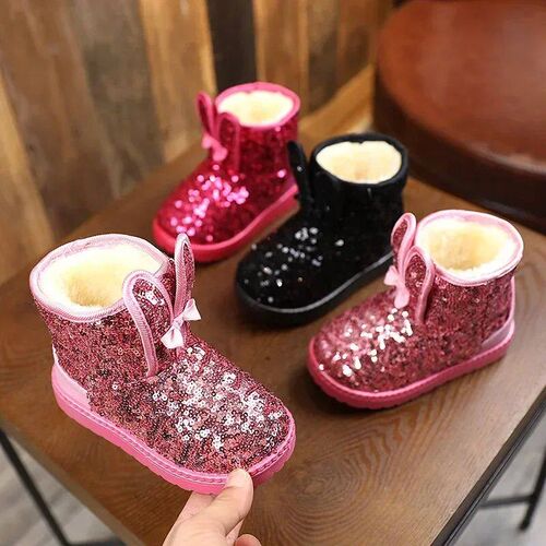 New Winter Childrens Girls Snow Boots Cute Baby Girls Boots