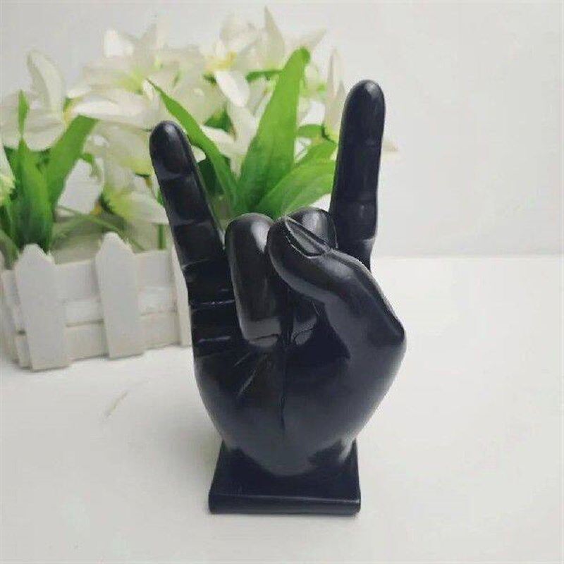Creative Rock Hand Drum Stick Holder Resin Drumstick Holder - 实物图