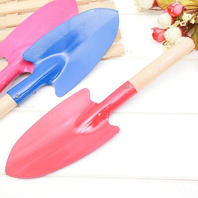 Gardening tools, including shovels for planting flowers and