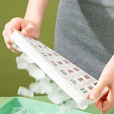 Ice Cube Tray Mahjong Design 21 Grids Easy Demolding