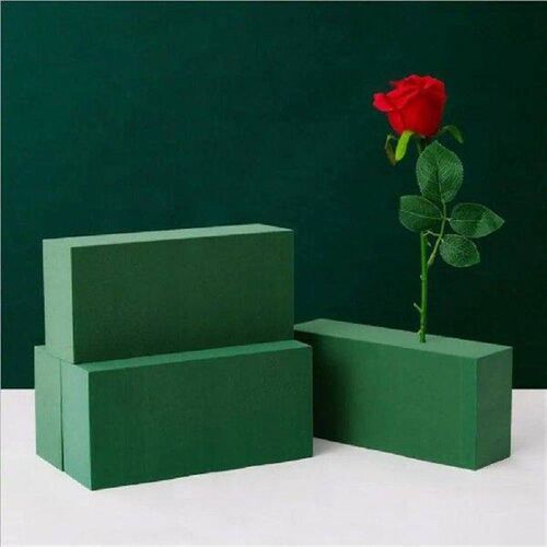 2/4/6pcs Rectangle Floral Foam Bs Green Foam Floral