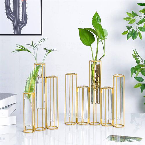 Glass Test Tube Vases Hydroponic Plant Plant Holder Terrariu