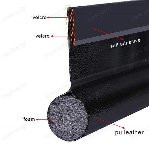 Door Seal Strip Flexible Wind Noise Reduction Door Bottom Se