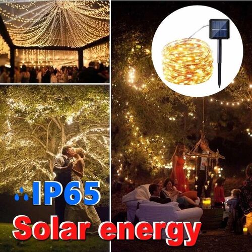 LED Solar Light Outdoor Waterproof Fairy Garland String Ligh