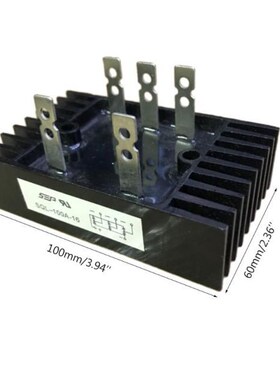 3-Phase Diode Bridge Rectifier 100A 1600V Voltage Full Wave