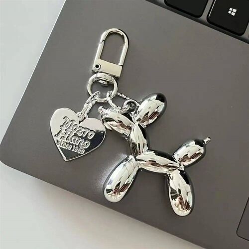 Popular Cute Cartoon Balloon Dog Keyring Couple Keychain Wom