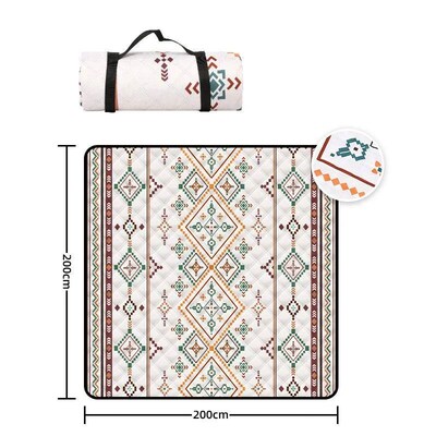 Large Beach Blanket & Mat (200x200CM): Waterproof Picnic Bla