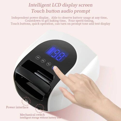 2024 New Arrival Rechargeable Nail UV Lamp 96W Gel Polish Dr