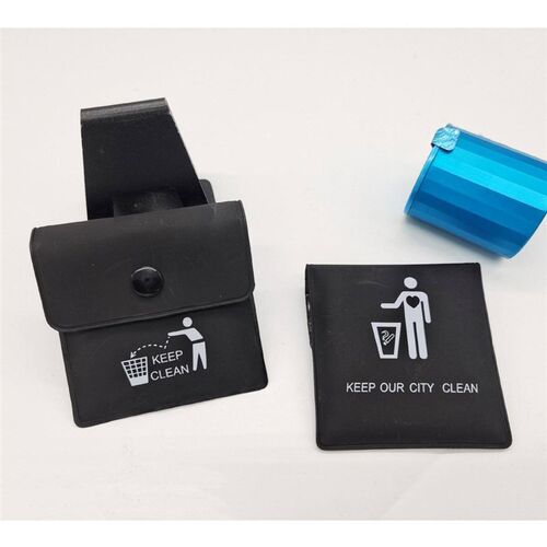 6pcs Portable Pocket Ashtray Pouch Reusable PVC Ash Bag