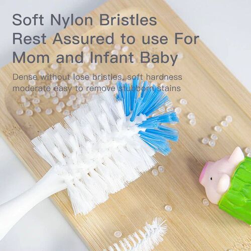 2 in 1 Mother-child Nylon Baby Bottle Cup Cleaning Brush Suc