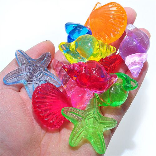 Bulk Lot Acrylic Crystal Animal and Conch Shape Kids Toys Am