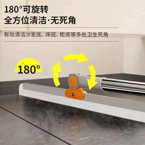 Bathroom floor scraper, dry and wet dual-purpose broom