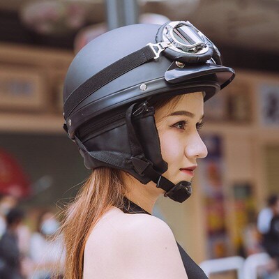 Harley Half Helmet Retro Helmet Goggles Motorcycle Helmet