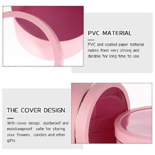 2 Pcs Snackle Round Gift Package with Window-Type Holes