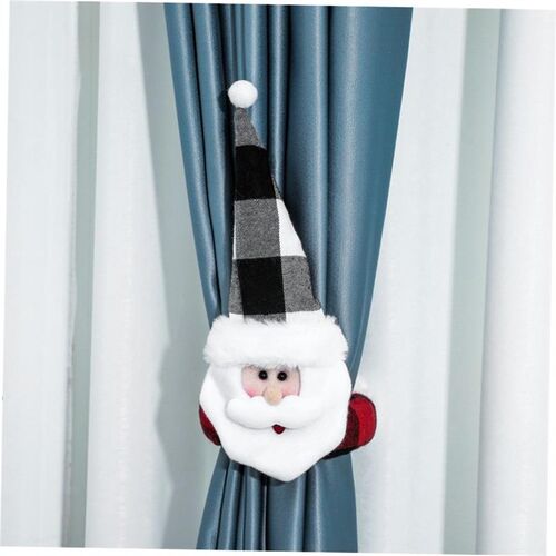Christmas curtain buckle party decoration gift old man snowm