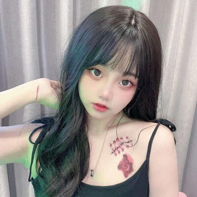 Halloween tattoo with scar face with spoof tattoo stickers