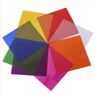 80pcs 15x15cm*19x19cm Mixed 8 colors Cellophane Plastic Film