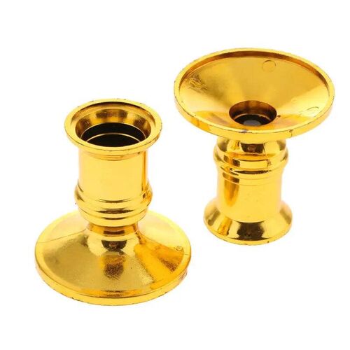 2pcs Plastic Candle Base Holder Pillar Candlestick Stand For