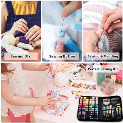 Portable Home Travel Sewing Kits Includes Needles Thread Sci