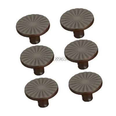 Pack of 6 Stylish Zinc Alloy Knobs for Modern Minimalists