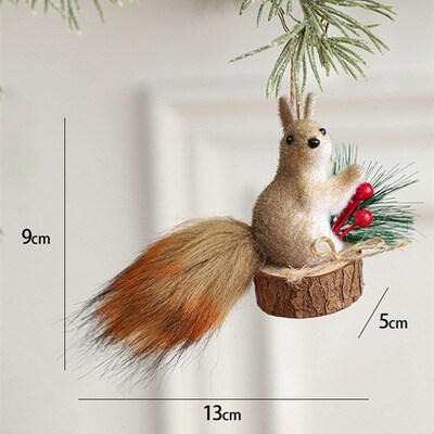 squirrel Christmas tree decorations Pinecones Xmas Ornament
