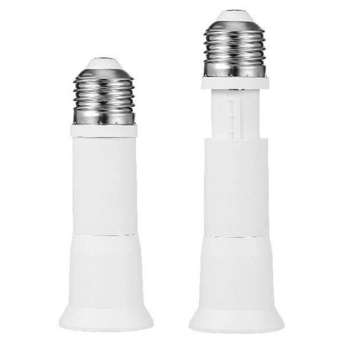 2 Pcs E27 Retractable Lamp Bulb Socket Adapter 360 Degrees