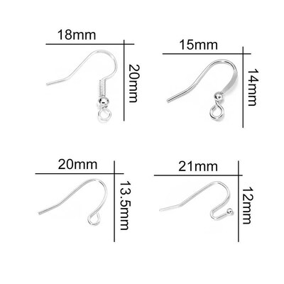 100pcs/lot 20*17mm 10 Color Iron Bead Charms Earring Wires W