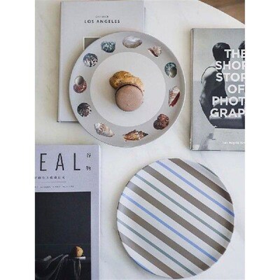 Eco-friendly Bamboo Fiber Dessert Tray, Suitable for