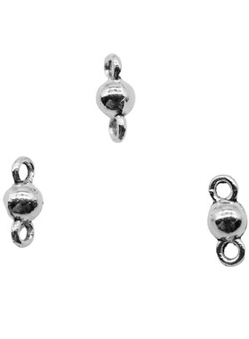 WYSIWYG 40pcs Small Ball Pendant Connector Charms Diy Alloy