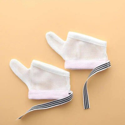 1 Pair Of Physical Anti Eating Gloves For Babies Thumbs For