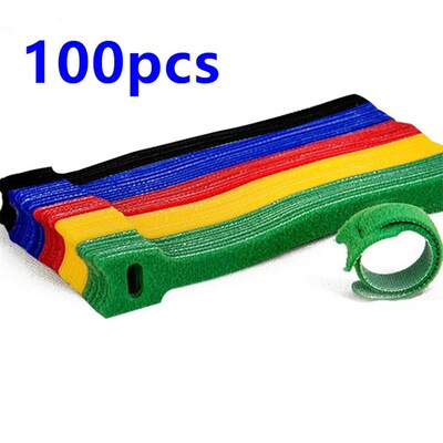 50pcs /100pcs Releasable Cable Ties Colored Plastics Reusabl