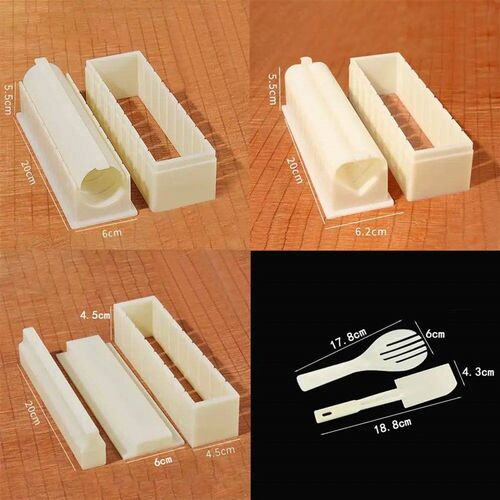 3Pcs/Set Sushi Maker Equipment Kit Plastic Kimbap Sushi Roll