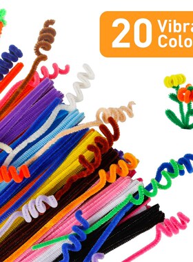 500pcs Thick Colorful pipe cleaners Rainbow Arts Crafts DIY