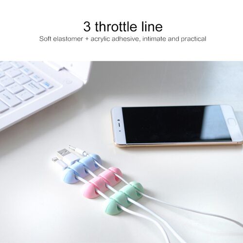 Self-adhesive USB Cable Organizer Cable Winder Desktop Tidy