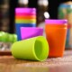 Cups Reusable Plastic 24pcs Juice Drinking Coffee Colorful