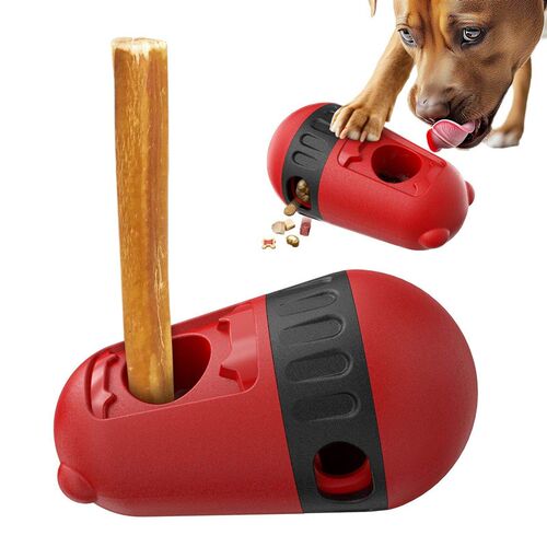 Bully Stick Holder Dog Toy Slow Feeder Ball Food Dispensing