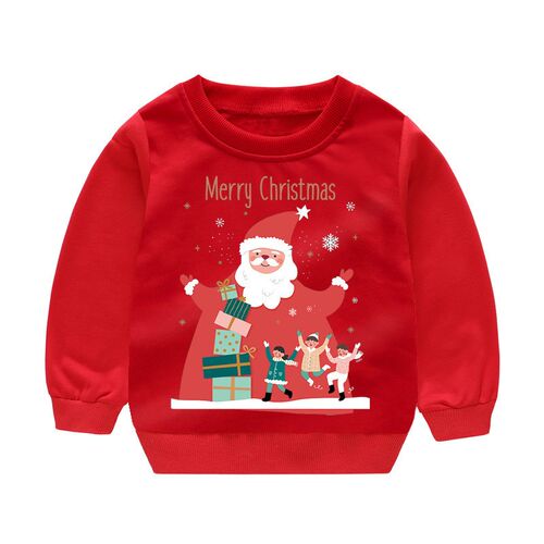 Baby Girl Winter Warm Clothes 2-6T Toddler Girl Red Christma