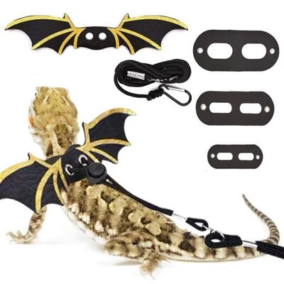 Small Pet Reptile Lizard Gecko Bearded Dragon Harness Leash