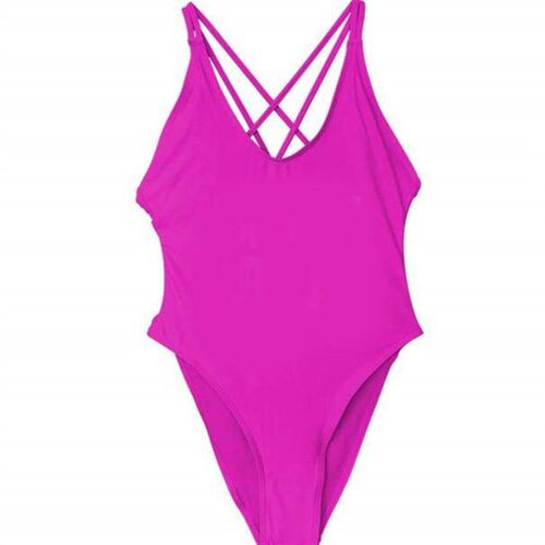 Bikini cross swimsuit, womens one-piece swimsuit, blank