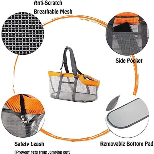 Pet Carrier Bag Breathable Mesh?Soft-Sided Pet Carriers Han