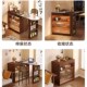 实木吧台桌子家用阳台休闲可伸缩小户型隔断岛台储物柜餐边柜一体