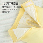 无骨夹纯棉衣 18月男女宝宝开裆两件式 新生婴儿秋冬加厚发热衣裤