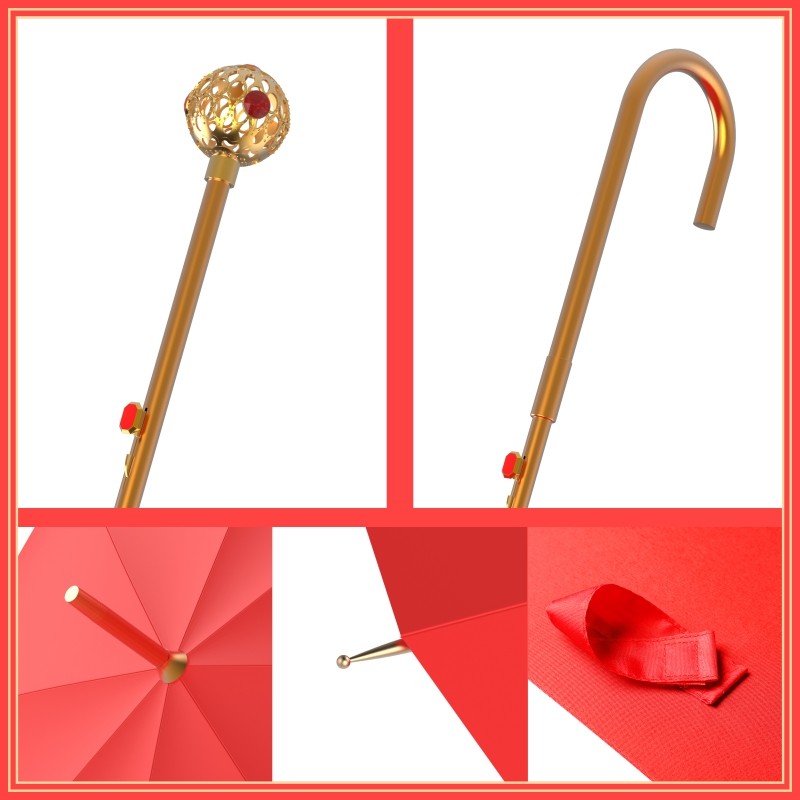 中式婚伞新娘伞红伞结婚伞婚礼专用红色雨伞新娘结婚出嫁伞高级,居家日用,伞,淘宝优惠券,粉丝福利购,淘宝优惠卷